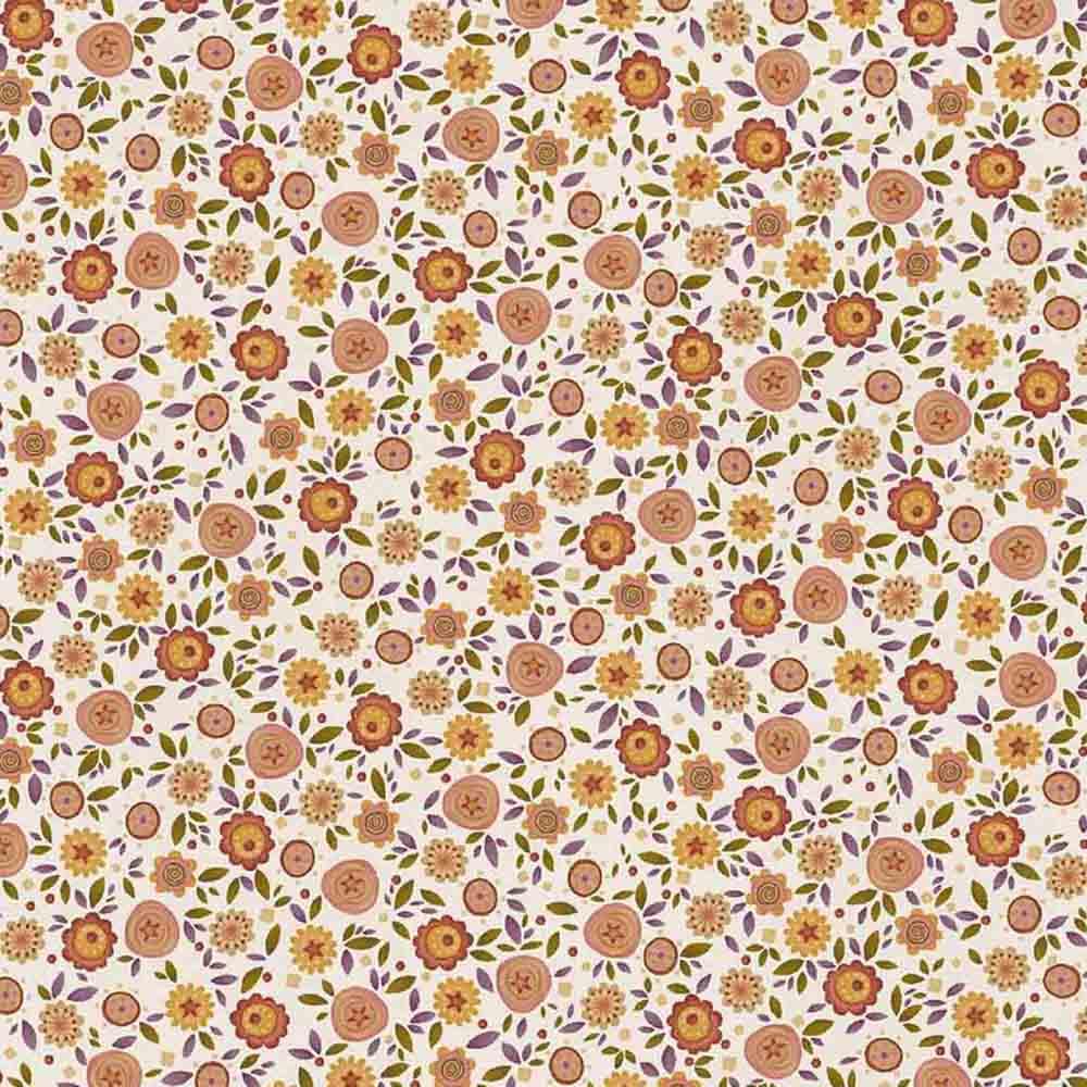 Henry Glass Fabrics - Bountiful Blessings by Janet Nesbitt - Calico - Cream - Yardage