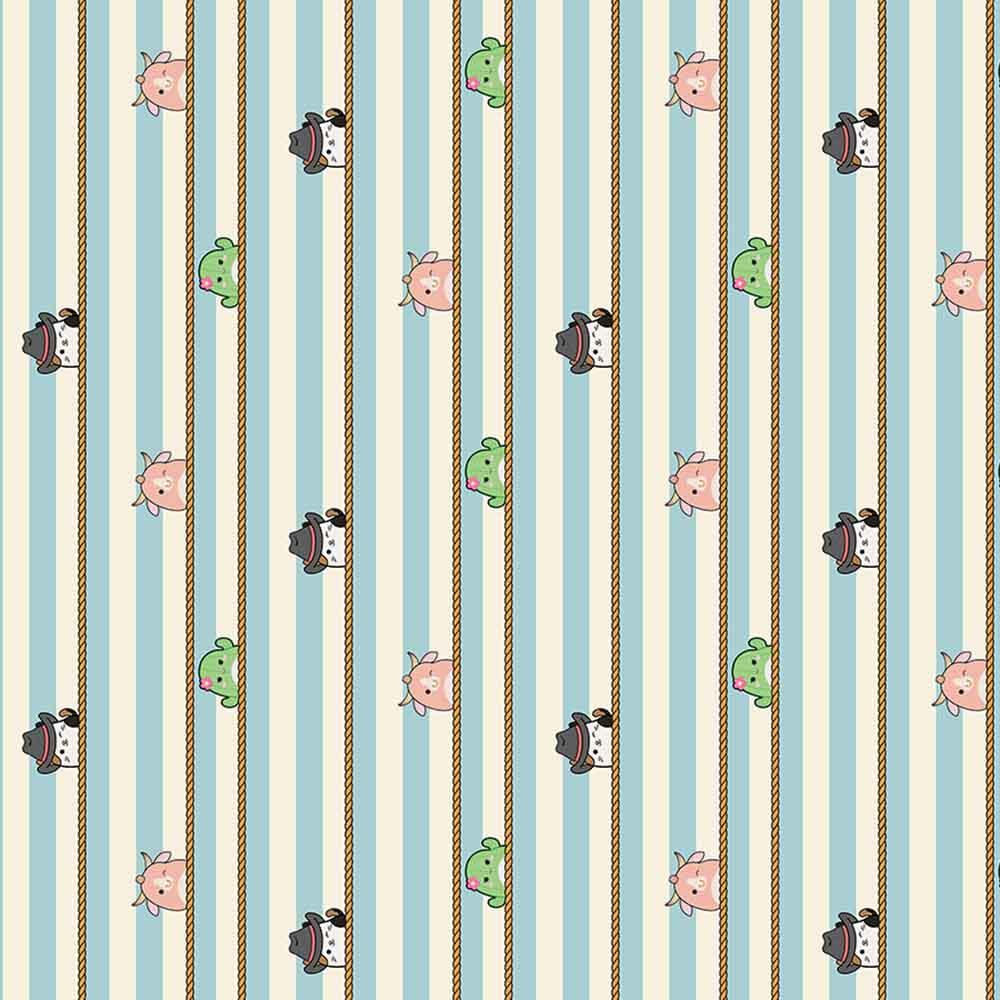Northcott Fabrics - Original Squishmallows - Rodeo - Stripes - Turquoise - Yardage