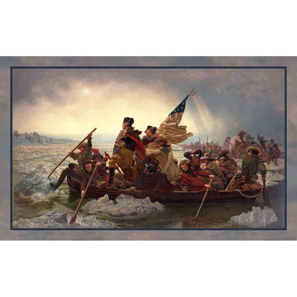 Washington's Crossing - Funny Girl featuring Leutze Artwork - Minky 2-Yard Bundle