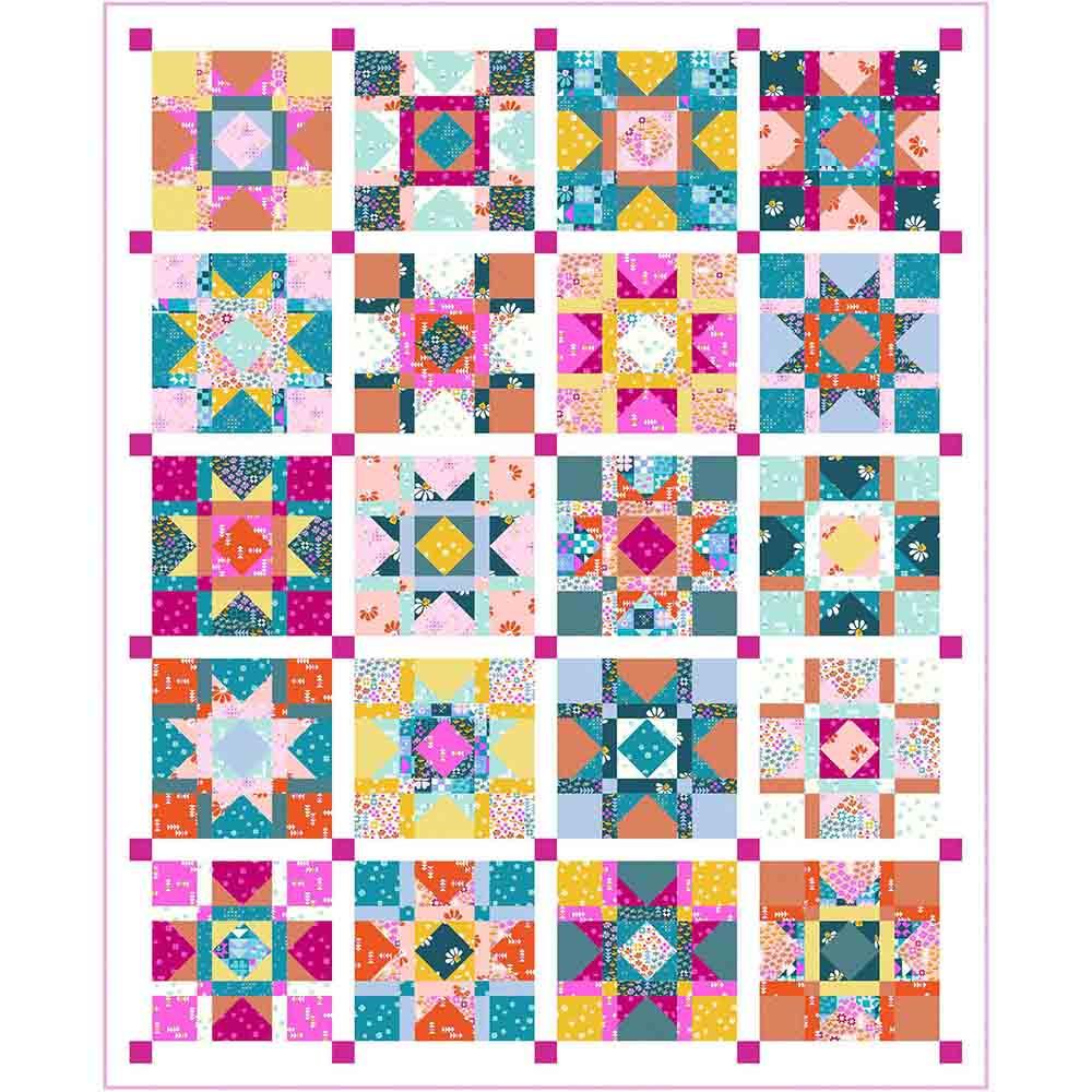 Orchid Valley - Cheryl Brickey - Patchwork and Petals by KP Creates - Andover Fabrics - Quilt Kit