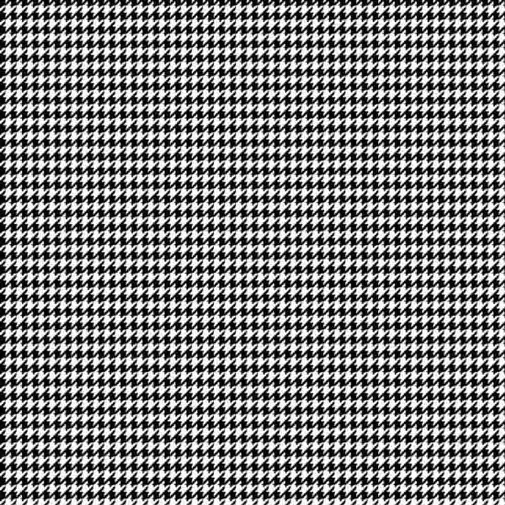 A.E. Nathan - Comfy Flannel Prints - 100% Cotton - Houndstooth - Black - Yardage