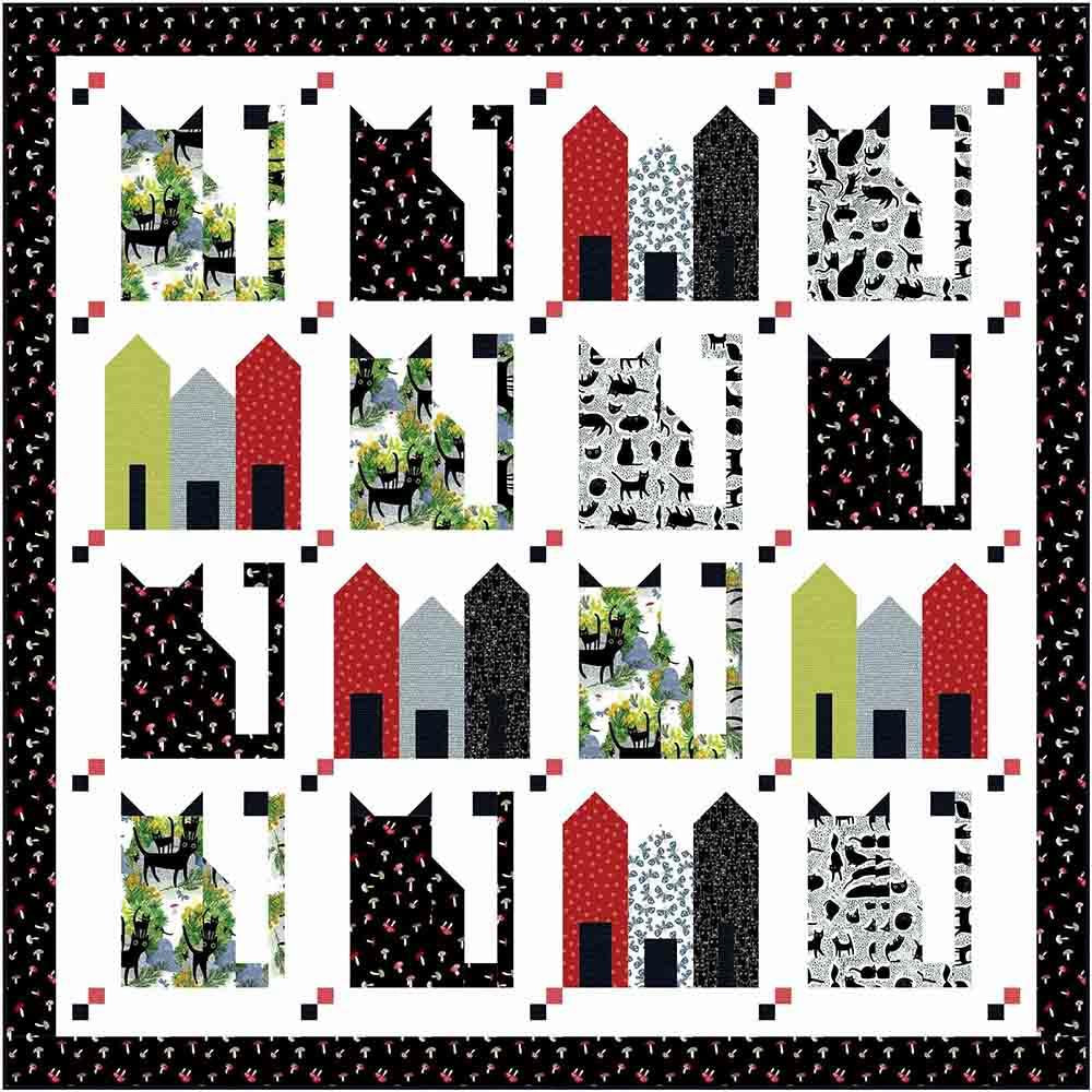 City Cats - The Sweet Tea Girls - Catwalk by Leezaworks - Dear Stella - Quilt Kit