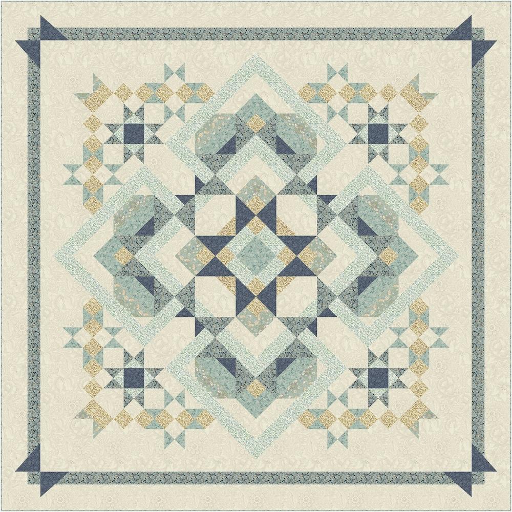 Evermore - Original Morris & Co. - Light Version Block of the Month Deluxe Complete Quilt Kit