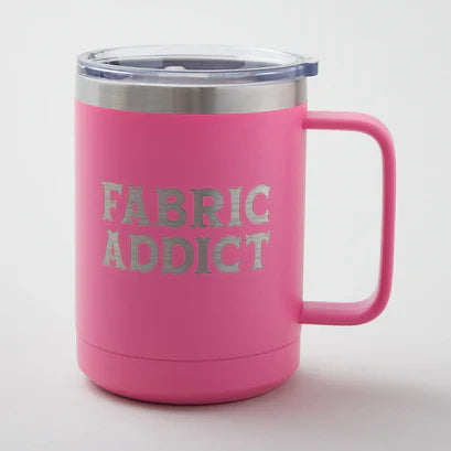15oz Mug Fabric Addict Pink Wholesale Boutique TWB-15-FADDICT-PK