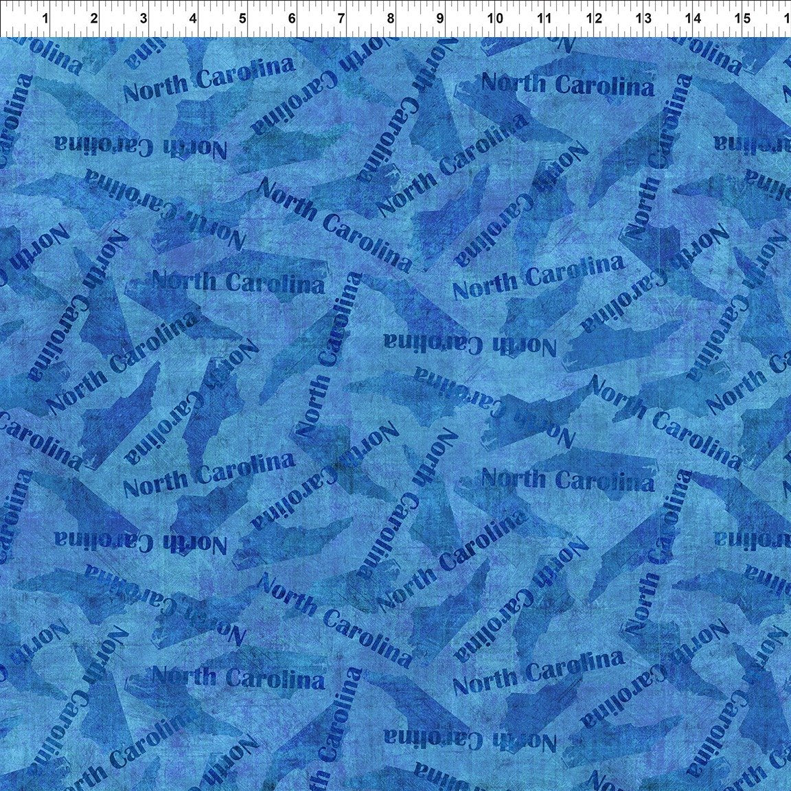 All Blue Ridge Shop Hop 2026 North Carolina Blue In The Beginning Cotton Fabric ITB-10BR-1