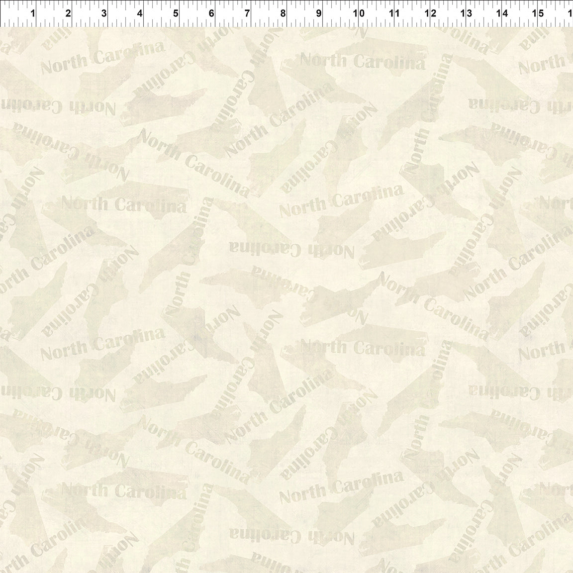 All Blue Ridge Shop Hop 2026 North Carolina Cream In The Beginning Cotton Fabric ITB-10BR-2