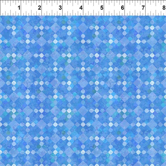 All Blue Ridge Shop Hop 2026 Tonal Blue In The Beginning Cotton Fabric ITB-9BR-2