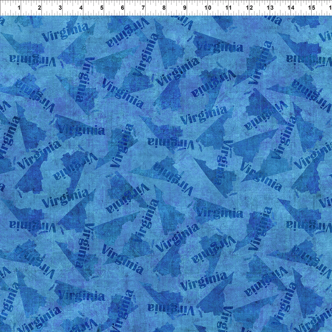 All Blue Ridge Shop Hop 2026Virginia Blue In The Beginning Cotton Fabric ITB-11BR-1