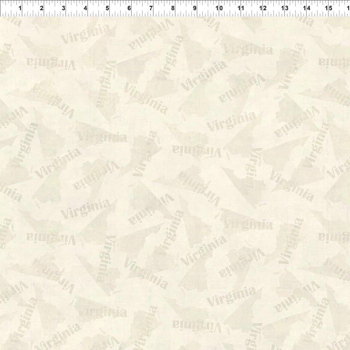 All Blue Ridge Shop Hop 2026Virginia Cream In The Beginning Cotton Fabric ITB-11BR-2