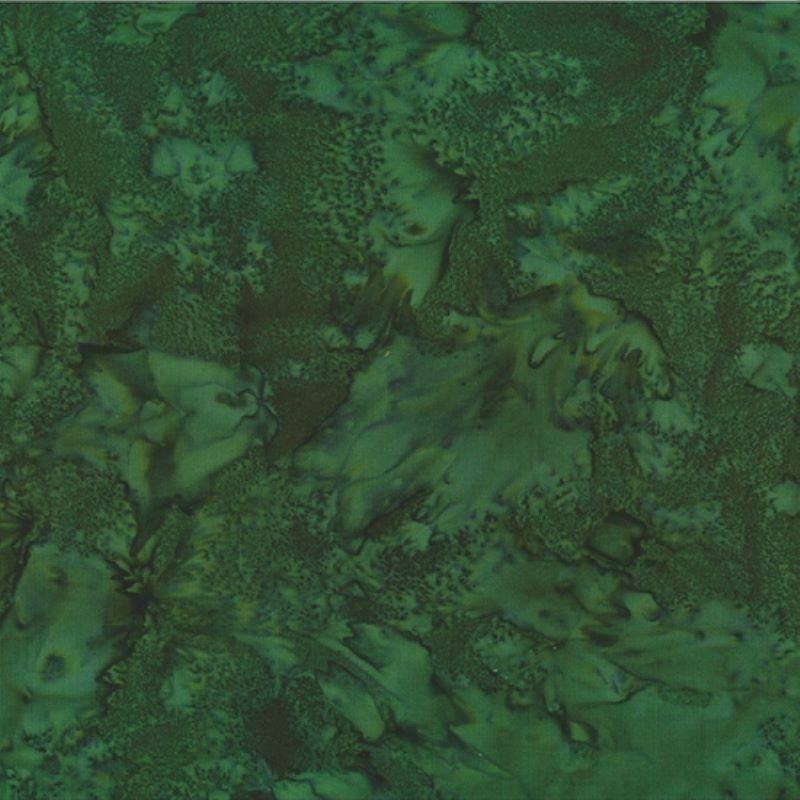 1895 Bali Watercolors Batiks Pine Green Hoffman Cotton Batik Fabric HF-1895-141