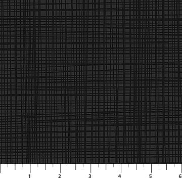 Basically Black and White Woven Check Black on Black Patrick Lose Northcott Cotton Fabric NC-PL-10728-99