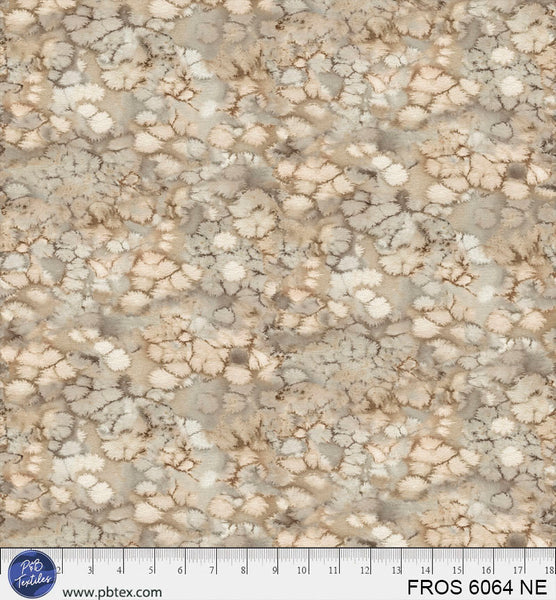 Beige / Neutral Frost FROS-6064-NE Cotton 44”/45” Fabric Per Yard