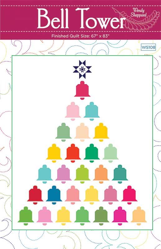 Bell Tower Quilt Pattern 67"x83" Wendy Sheppard WS-108