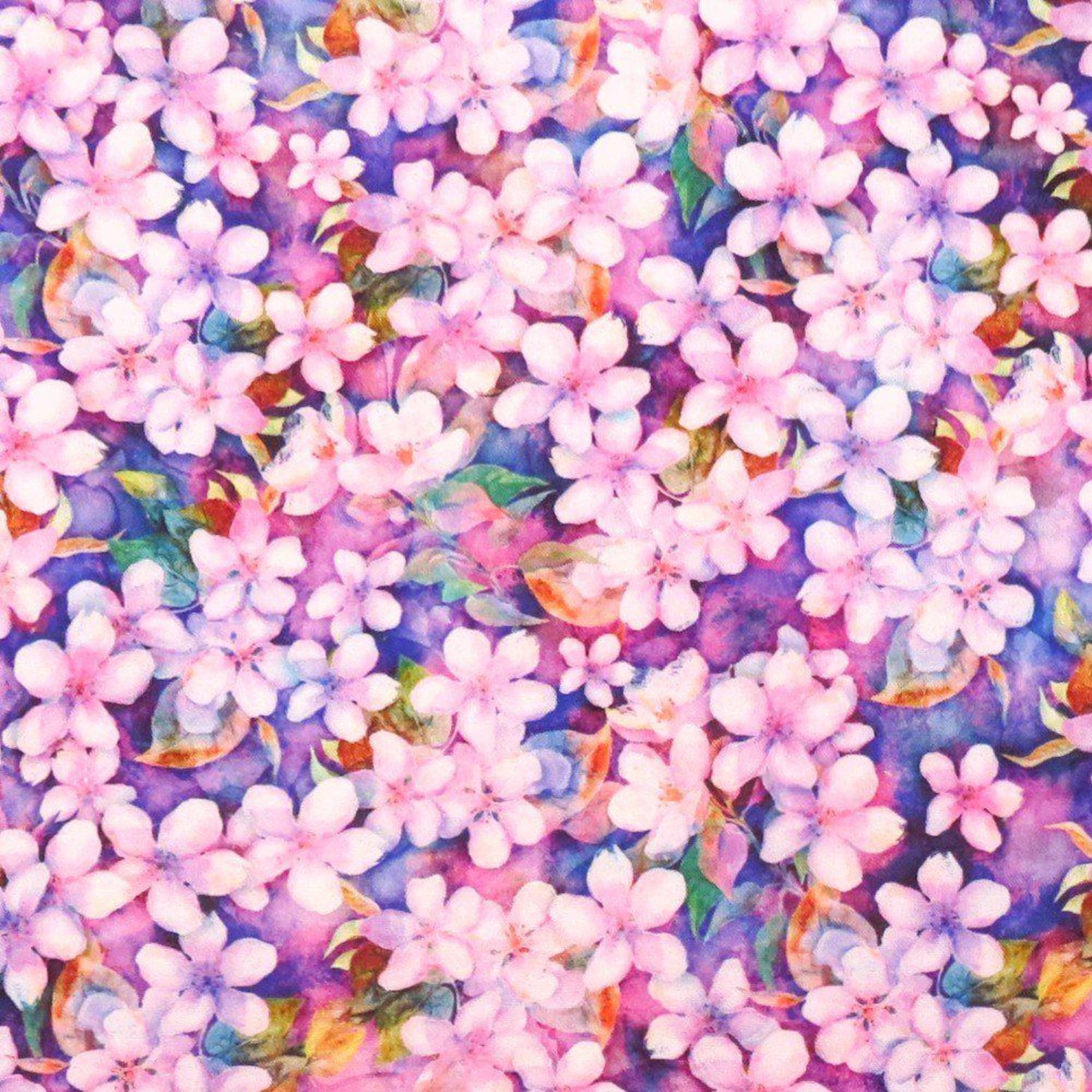 Blossom Cherry Blossom Floral Pink Quilting Treasures Cotton Fabric QT-1649-28844-P