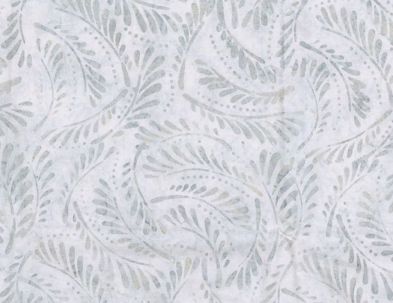 Blue Smoke Batiks Ferns Cream Wilmington Prints Cotton Fabric WP-1400-22277-149