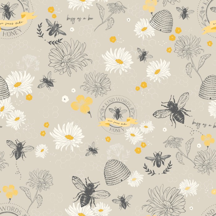 Honey Bee - C11700-TAUPE - Quilting Fabric