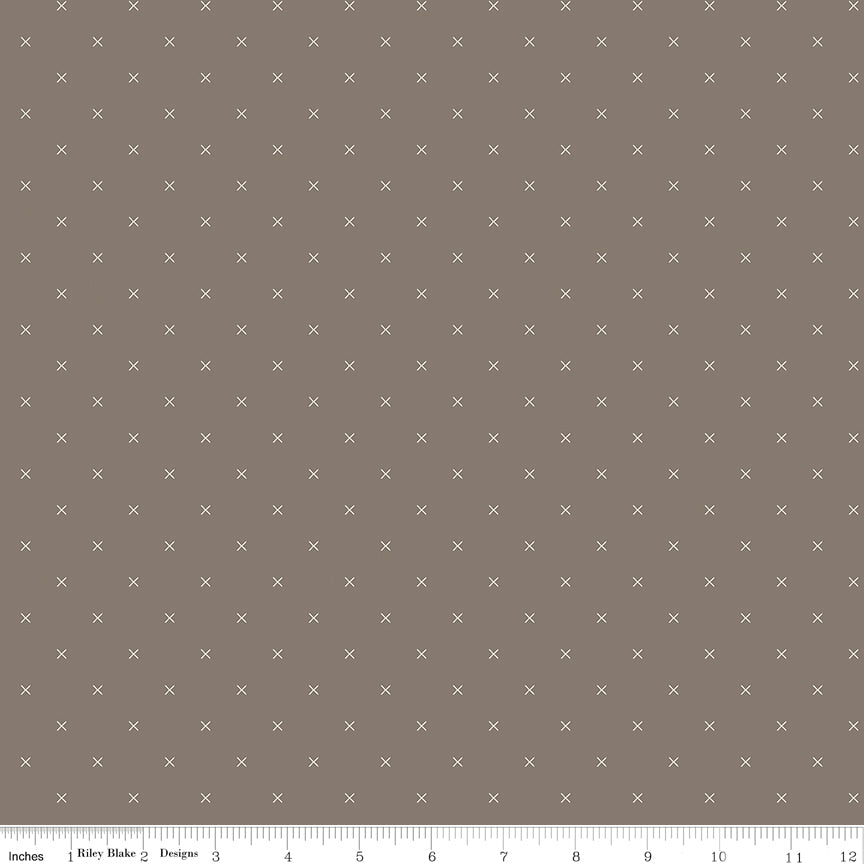 Bee Cross Stitch Pebble Yardage by Lori Holt for Riley Blake Designs