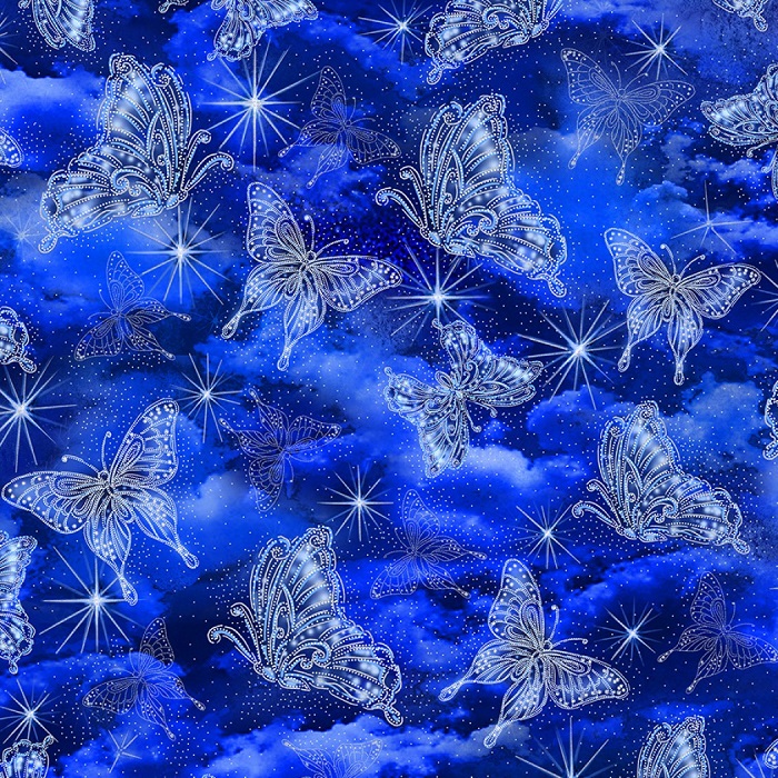 Fairy Soiree - CM8862-BLUE - Quilting Fabric