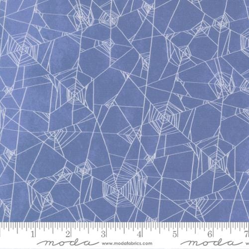 Coven Spider Web Halloween Dusk Blue Robin Pickens Moda Cotton Fabric MD-48804-14