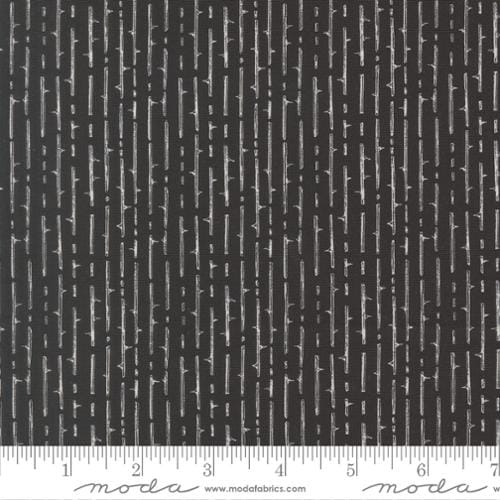 Coven Thorny Stripes Onyx Black Robin Pickens Moda Cotton Fabric MD-48806-16