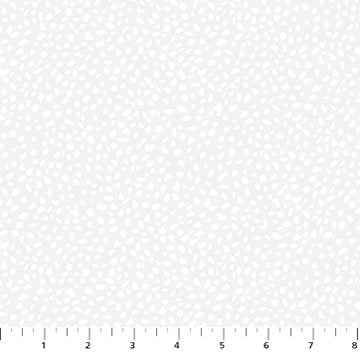 Dovetail Spotty White Pigment Ghazal Razavi Figo Northcott Cotton Fabric NC-92032-10