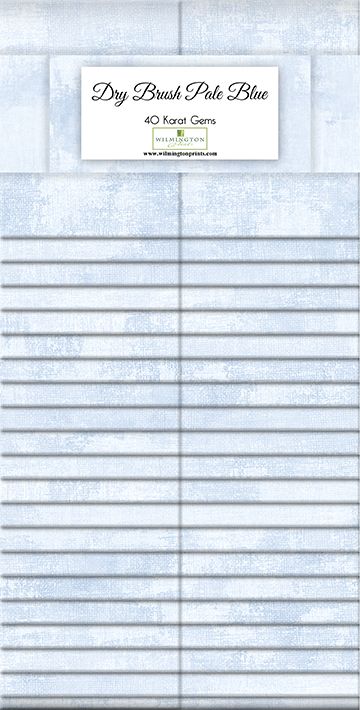 Dry Brush Pale Blue 2.5" Strips Karat Gems 40pcs Wilmington Prints Cotton Precut Fabric WP-842-141-842