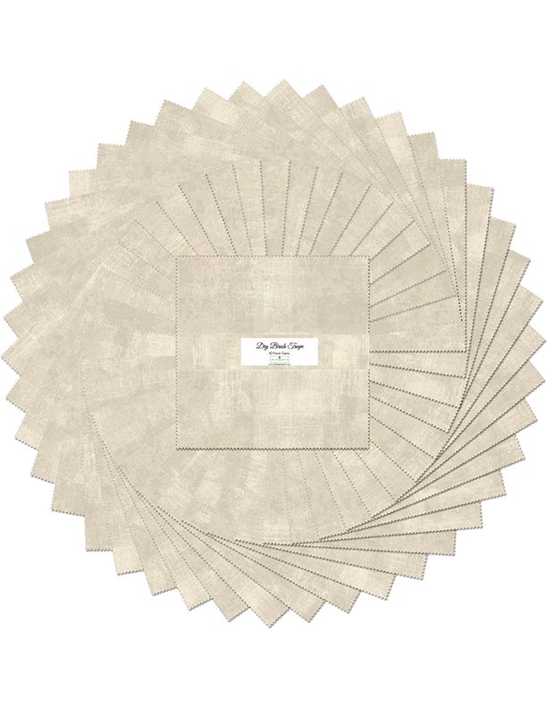 Dry Brush Taupe 10" Squares Karat Gems 42pcs Wilmington Prints Cotton Precut Fabric WP-512-139-512
