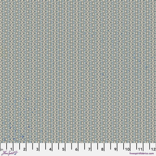 Eclectic Elements Blue Palette Tiny Print Blue Tim Holtz Free Spirit Cotton Fabric FS-PWTH288.BLUE
