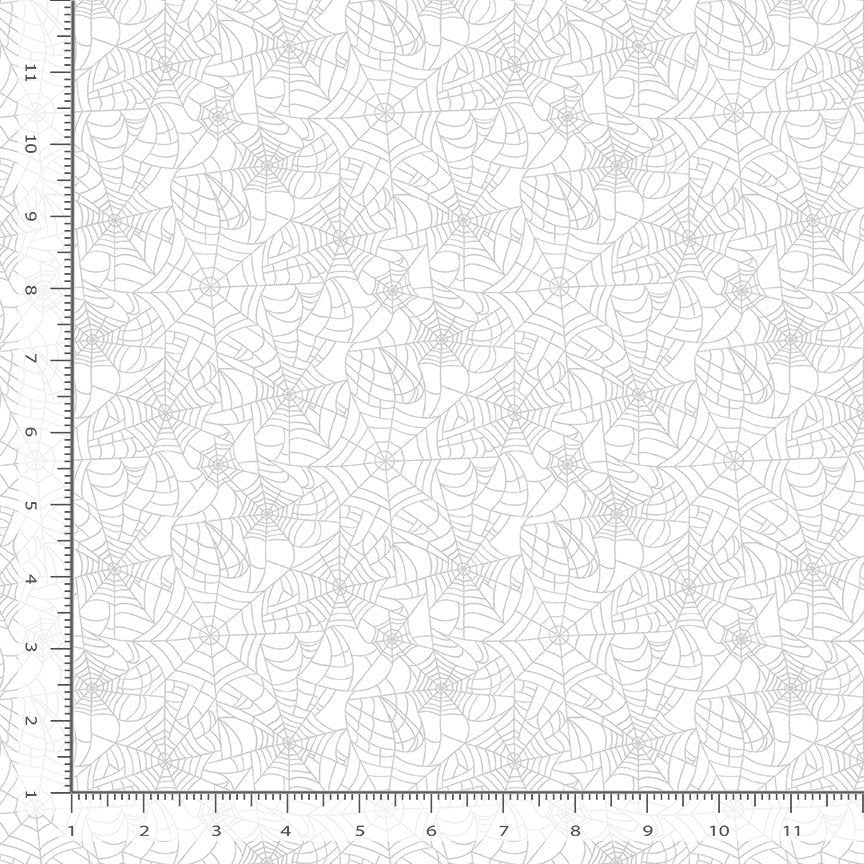 Hue Spider Webs White on White Timeless Treasures Cotton Fabric TT-HUE-C3914-WHITE
