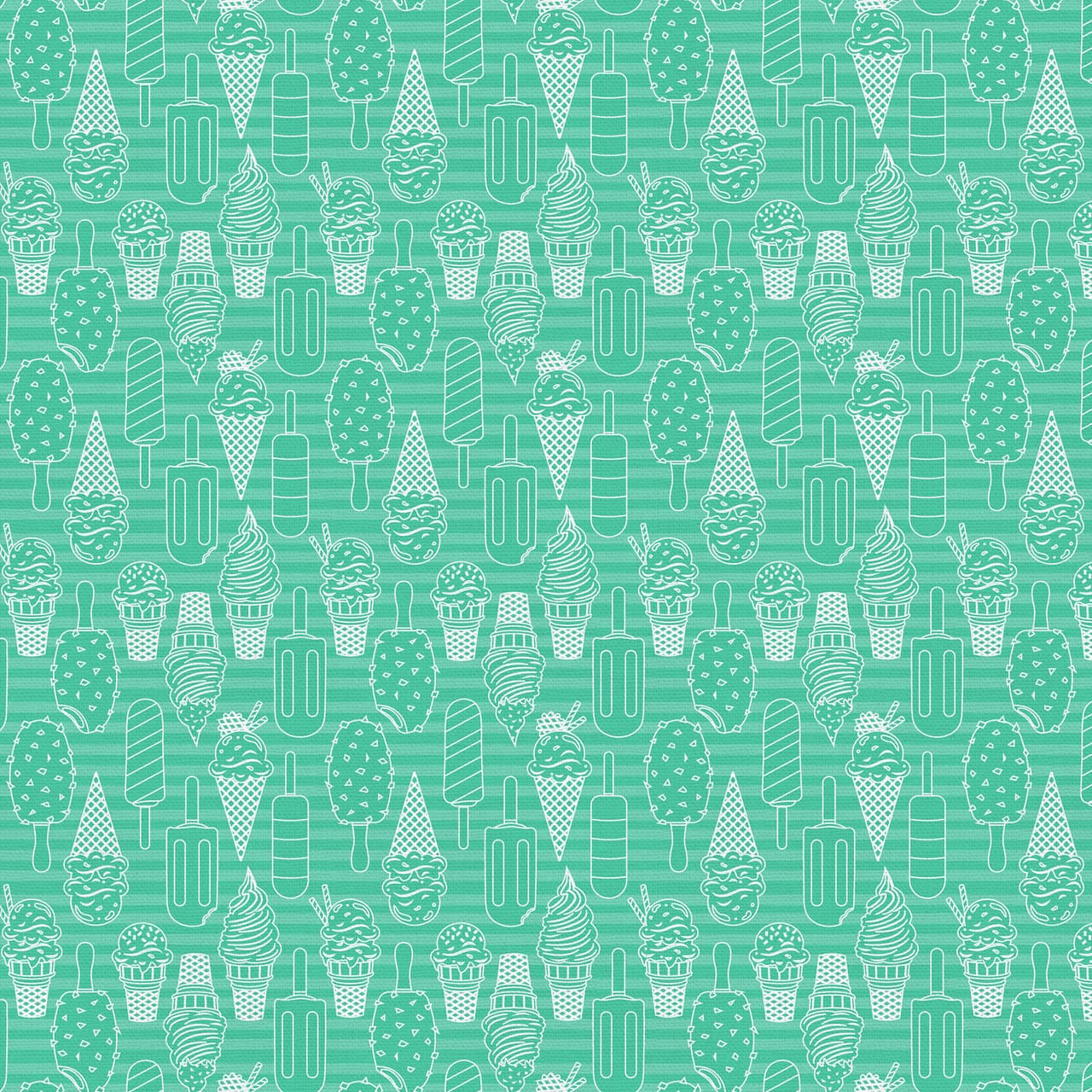 Ice Cream Dream Tonal Ice Cream Blue Paintbrush Studio Cotton Fabric PBS-120-25500