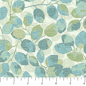 Imprint FLANNEL Small Leaf Toss Beige Multi Northcott Cotton FLANNEL Fabric NC-F29213-12