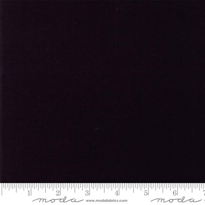 Linen Mochi Solid Black Momo Moda Cotton Linen Fabric MD-32911-56