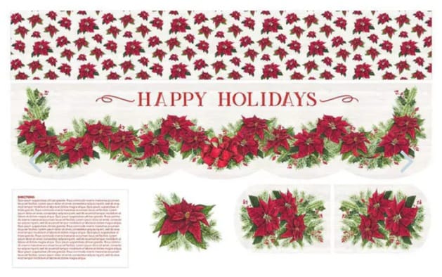 Mantel Runner of the Month December 36"x56" Tara Reed Riley Blake Designs Cotton Fabric RB-HD15521-DEC