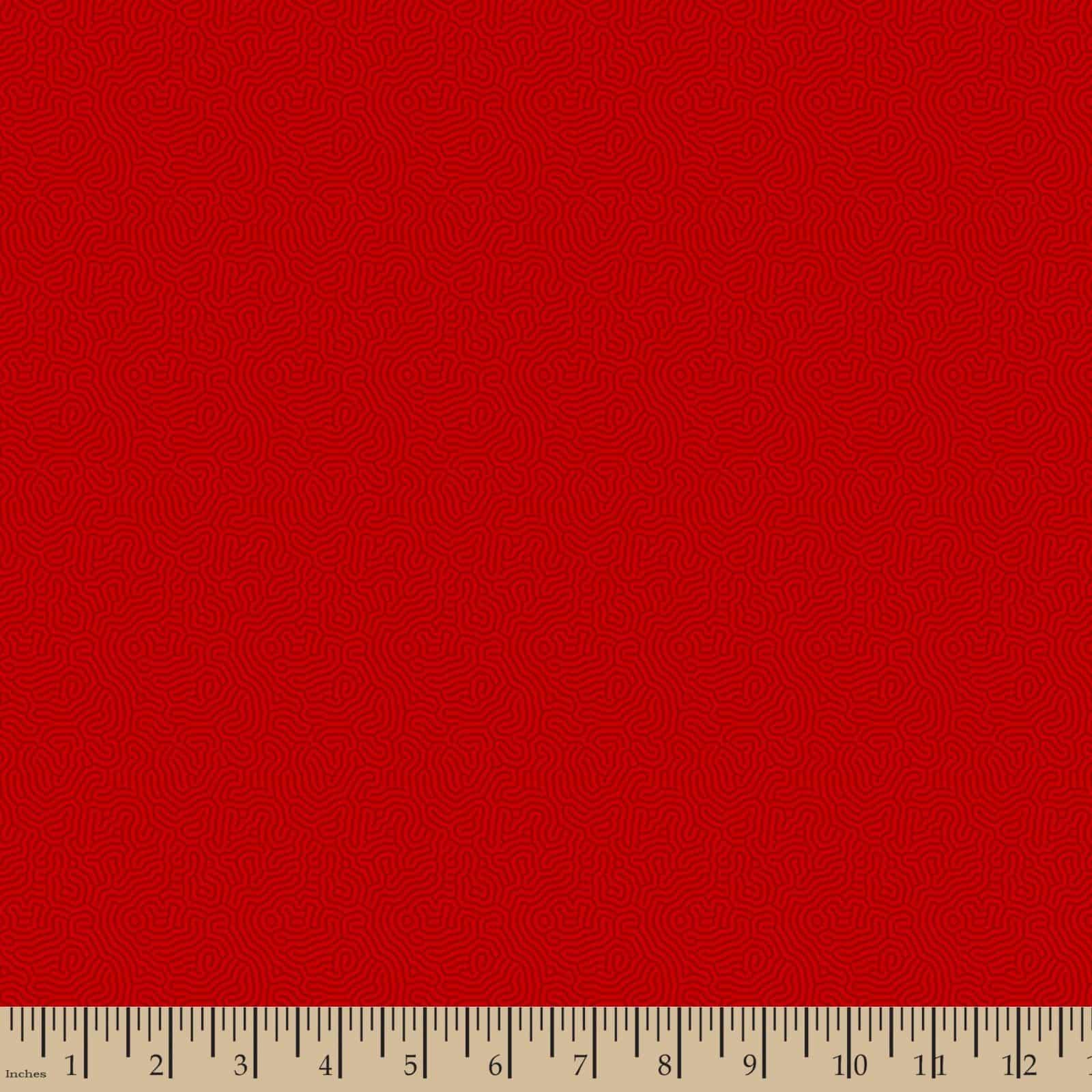 Maze Red Velvet Patrick Lose Cotton Fabric