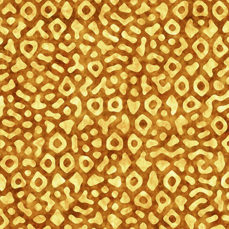 Meow Cat Animal Spots Yellow Dan Morris Quilting Treasures Cotton Fabric QT-29185-S