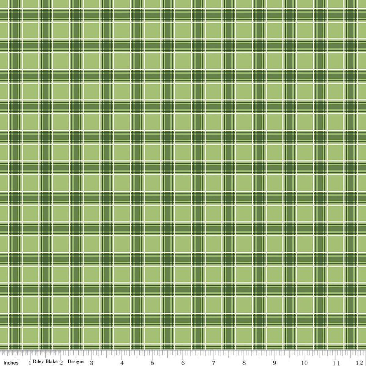 More Christmas Wishes Plaid Green The RBD Designers Riley Blake Designs Cotton Fabric RB-C16557-GREEN