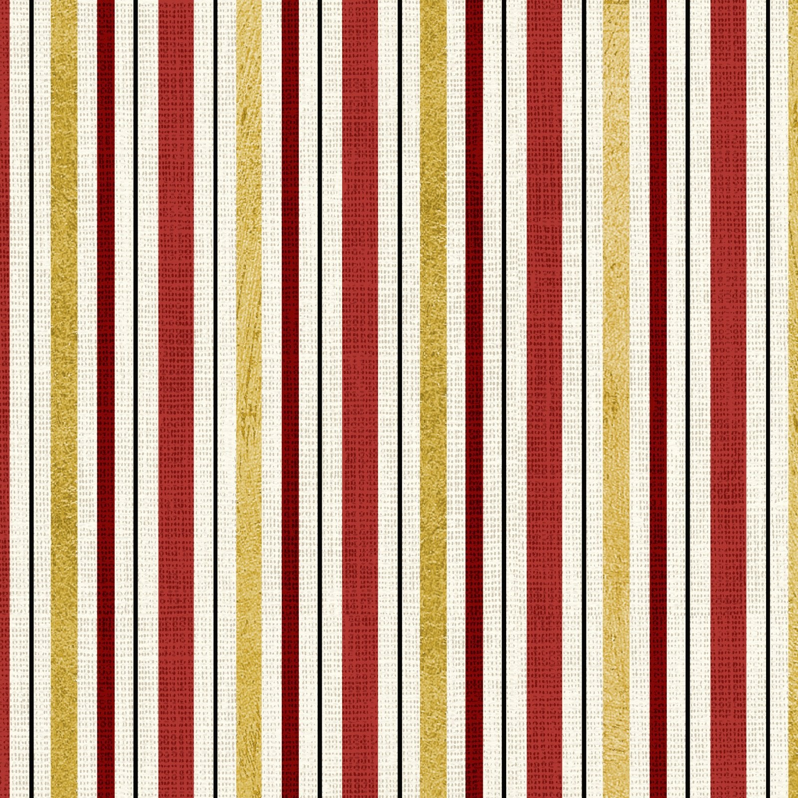North Pole Express Multi Stripe Metallic Gold Green Pela Studio P&B Textiles Cotton Fabric