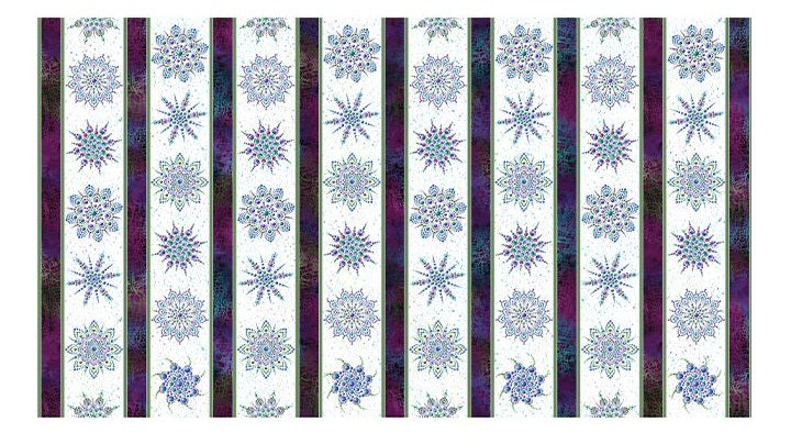 On Dragonfly Wonder On Dragonfly Wings Stripe White Plum Ann Lauer Benartex Cotton Fabric BE-16399P-90