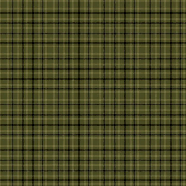 One Sister Yarn Dyes WOVEN Window Pane Plaid Green Janet Rae Nesbitt Henry Glass Cotton WOVEN Fabric HG-3387Y-66