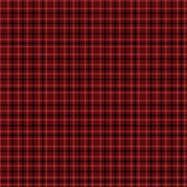 One Sister Yarn Dyes WOVEN Window Pane Plaid Red Janet Rae Nesbitt Henry Glass Cotton WOVEN Fabric HG-3387Y-88