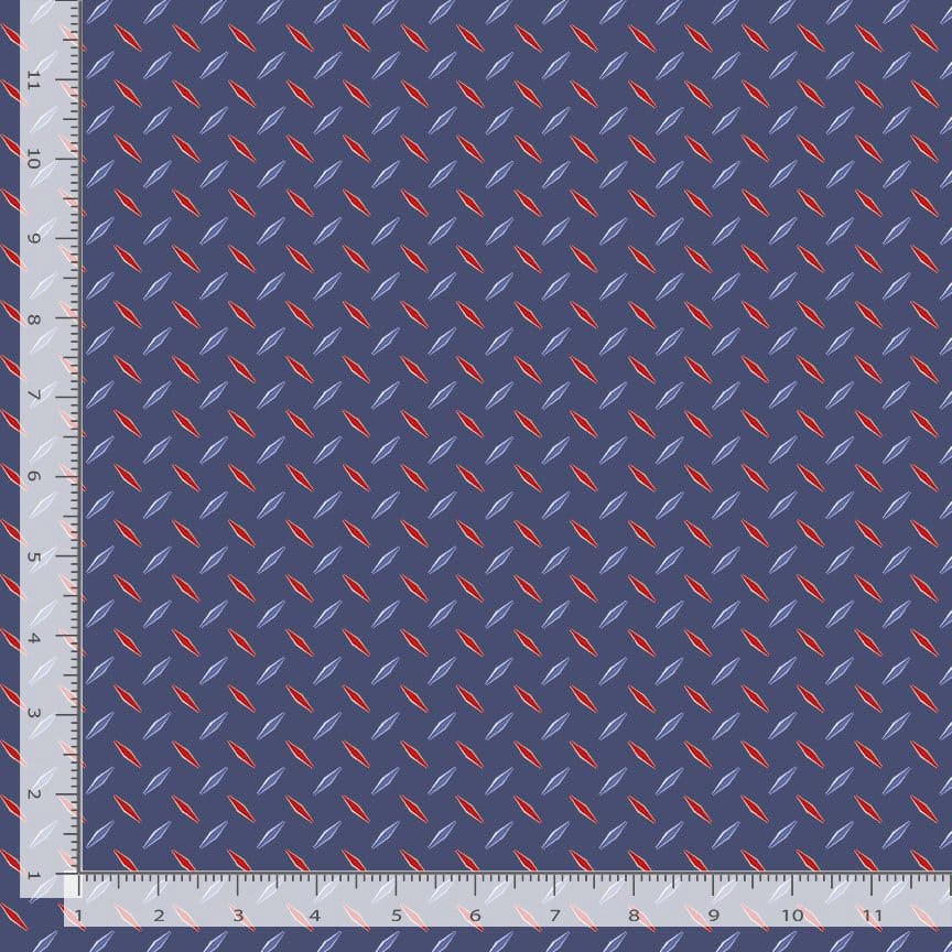 Path to Freedom Diamond Geo Royal Blue The Combat Quilter Timeless Treasures Cotton Fabric TT-CQ-CD3919-ROYAL