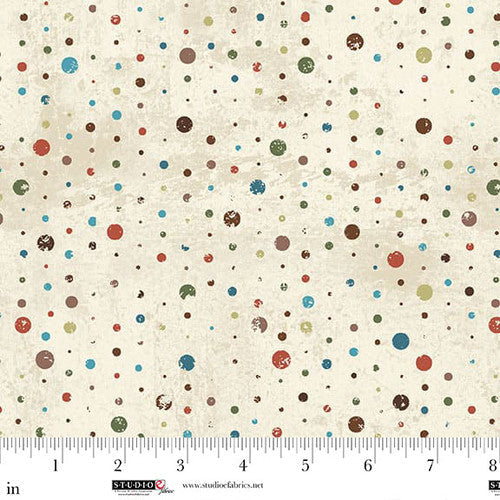 Rough Around the Edges Weathered Dots Plaster Funny Girl Studio E Cotton Fabric SE-8273-49