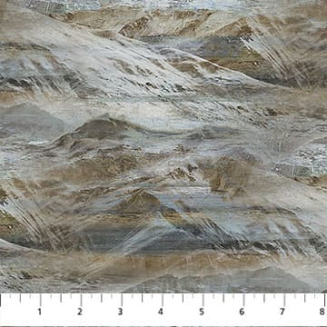 Running Free Mountains Dark Blue Multi Deborah Edwards Northcott Cotton Fabric NC-DP28590-44