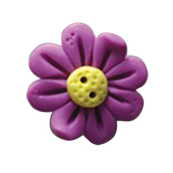 Button - Fuchsia Flower Head Large SB170FHL