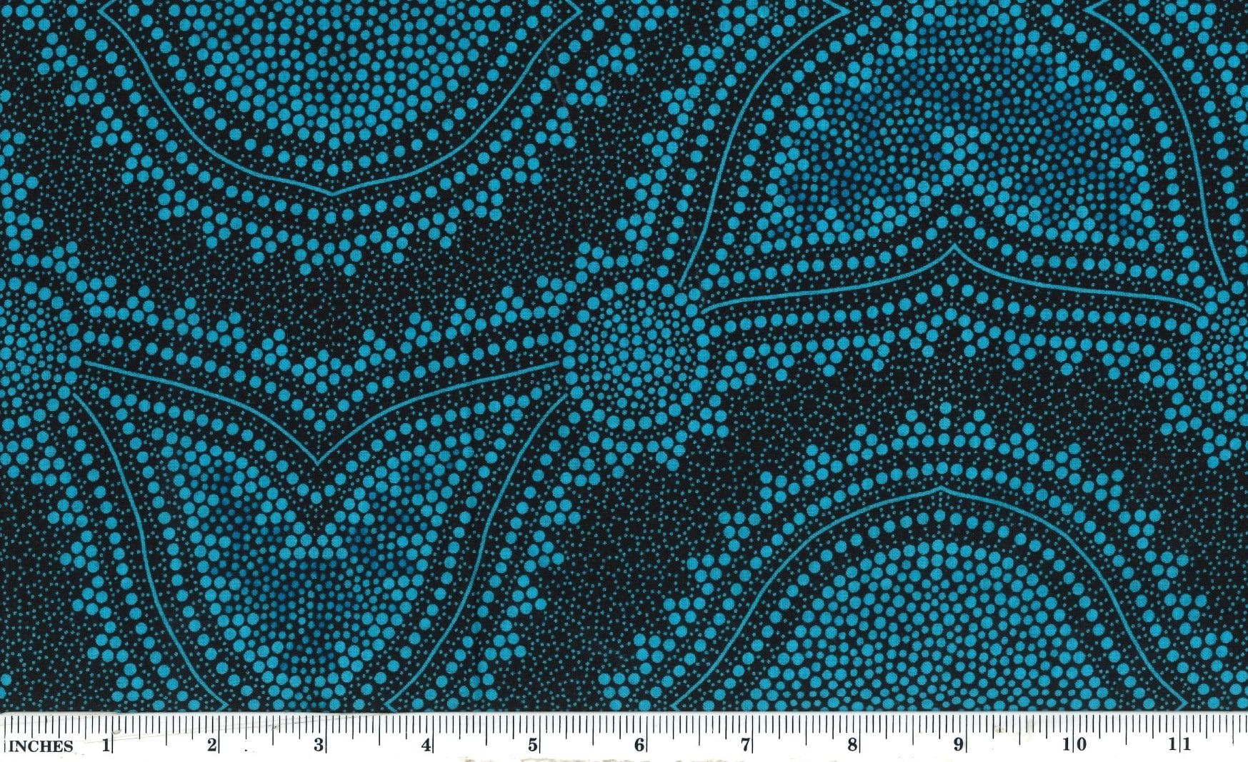 Seeds and Bush Spinifex Sky Blue Geraldine Riley M&S Textiles Australia Cotton Fabric MSTA-SBSS-SKY