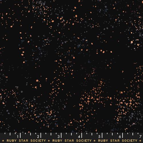 Speckled Metallic Black Gold Ruby Star Society Moda Cotton FabricMD RS5027-61M