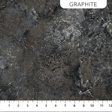 Stonehenge Gradations II Quartz Graphite Dark Grey Linda Ludovico Northcott Cotton Fabric NC-26756-99