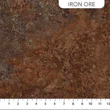 Stonehenge Gradations II Sienna Marble in Iron Ore Brown Linda Ludovico Northcott Cotton Fabric NC-26755-36
