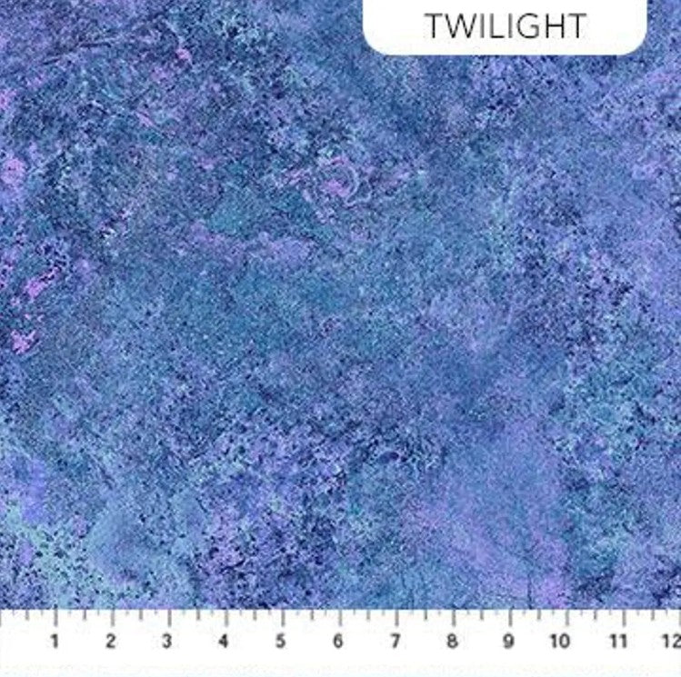 Stonehenge Gradations II Slate TwilightBlue Purple Linda Ludovico Northcott Fabrics Cotton Fabric NC-26757-47