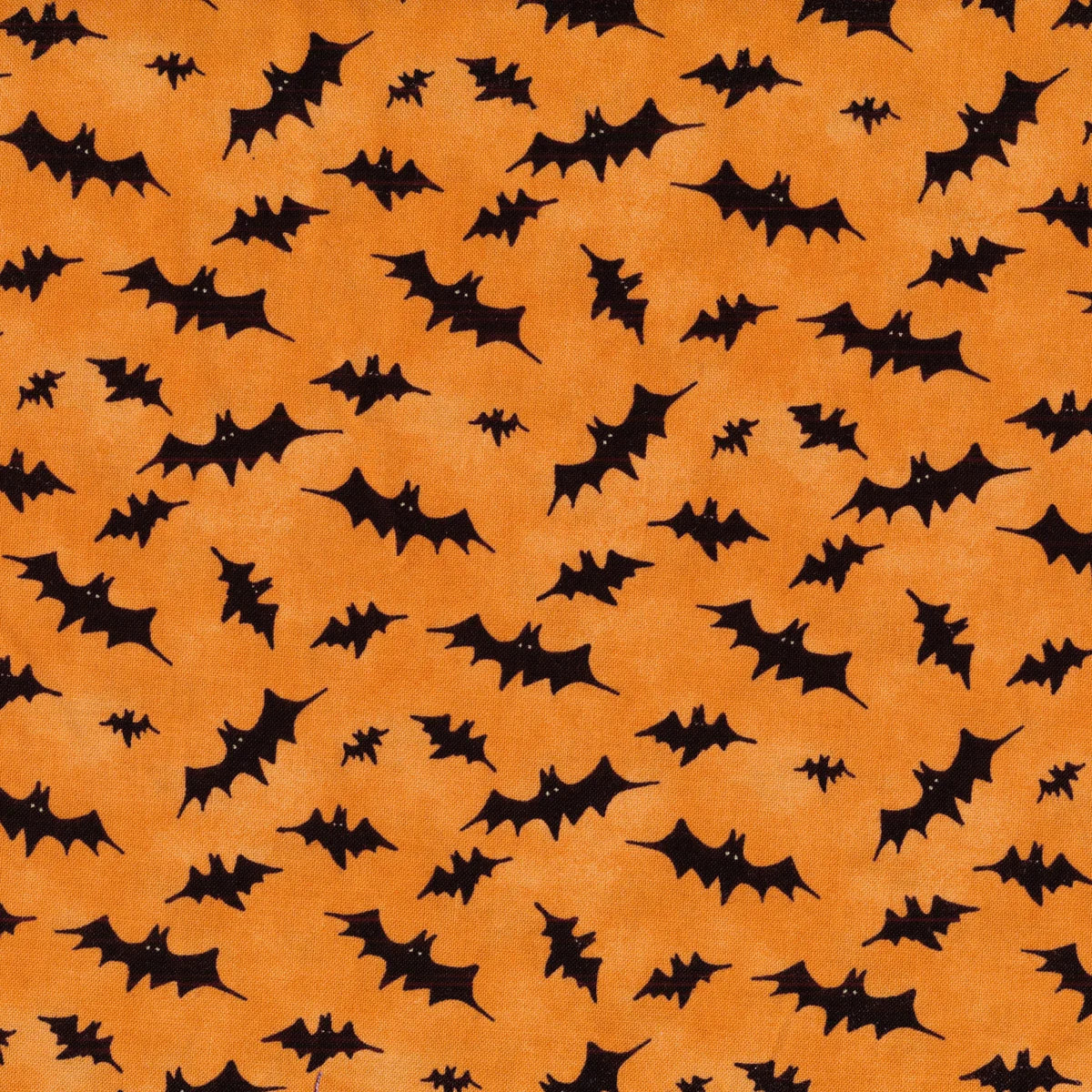 The Boo Crew Tossed Bats Orange Susan Winget Wilmington Prints Cotton Fabric WP-3023-39797-897